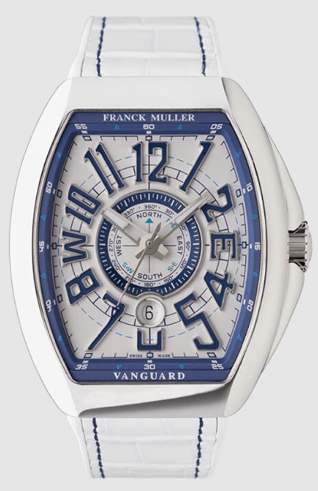 Franck Muller VANGUARD MARINER Replica Watch V45SCDTYTMAR ACAC White Dial